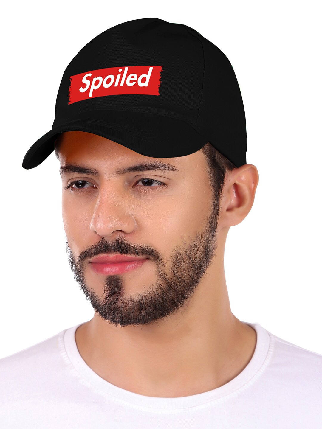 

Knotyy Unisex Printed Cotton Baseball Cap, Black