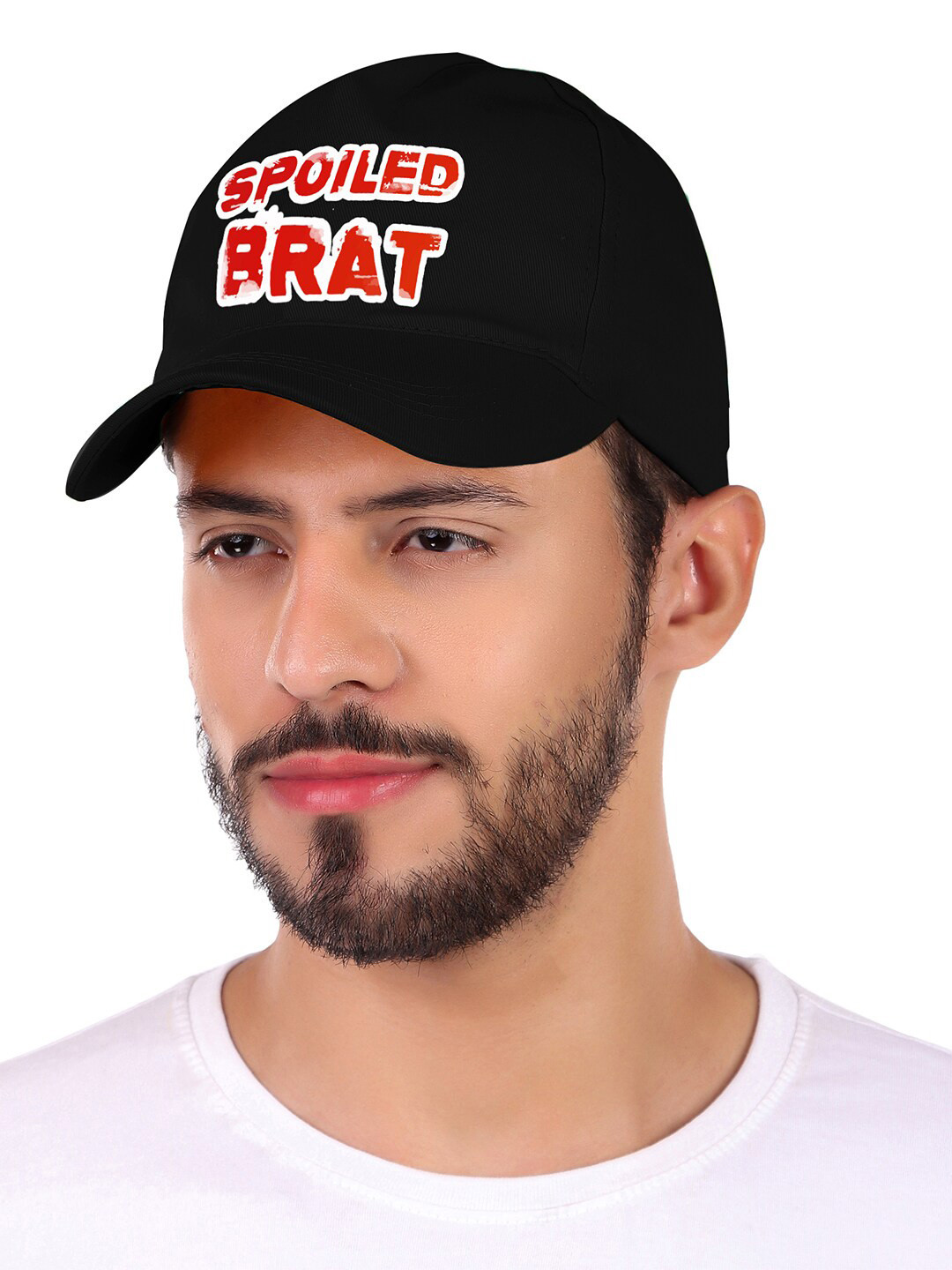 

Knotyy Unisex Printed Cotton Baseball Cap, Black