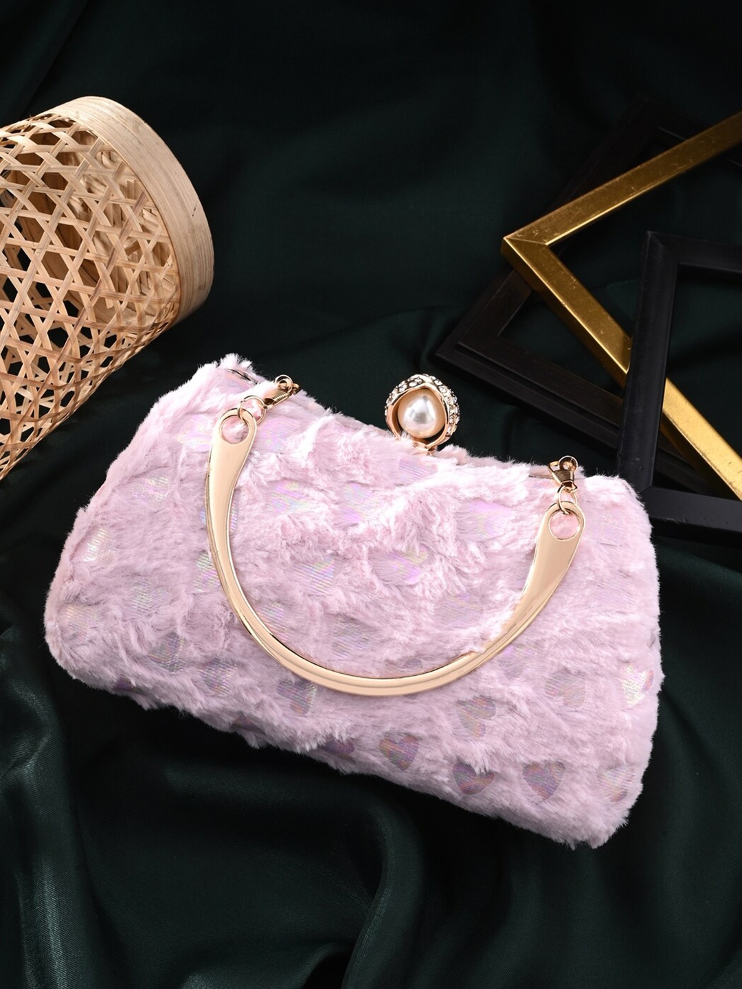 

Toobacraft Self Design Box Clutch, Pink