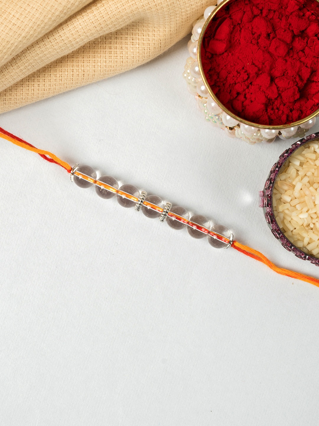 

SHOOLIN Beaded Thread Rakhi, Transparent