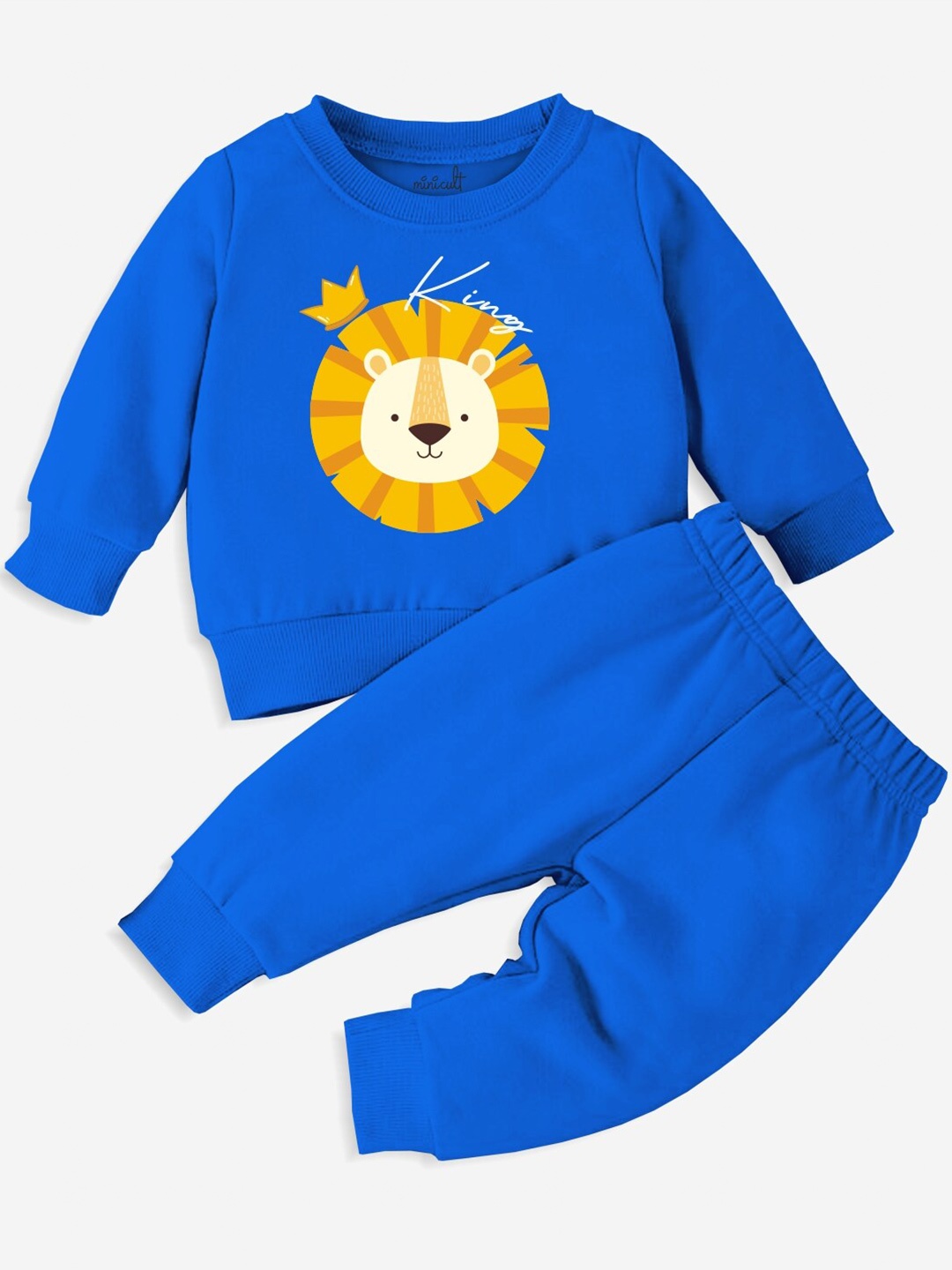 

Minicult Kids Printed T-shirt with Pyjamas, Blue
