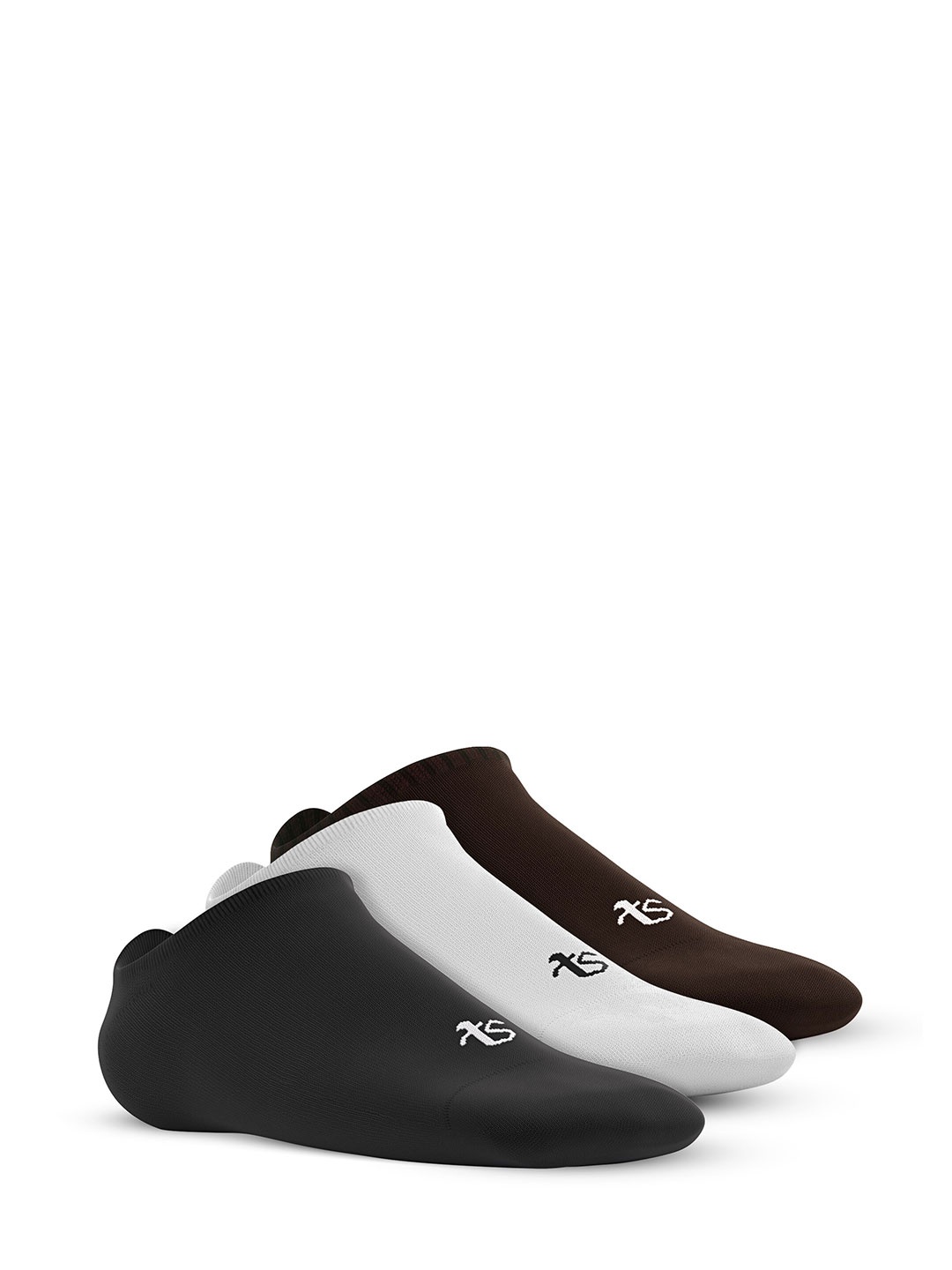 

TalkingSox Unisex Pack Of 3 Shoe Liner Socks, Black