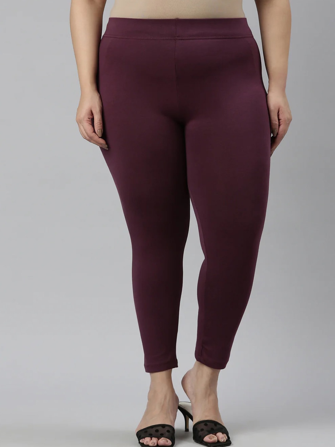 

SANADO Plus Size Ankle Length Leggings, Purple