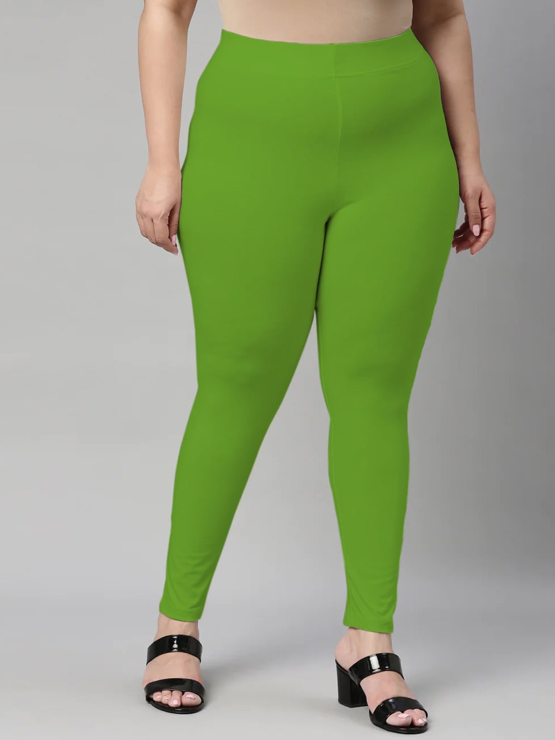 

SANADO Plus Size Ankle Length Leggings, Green