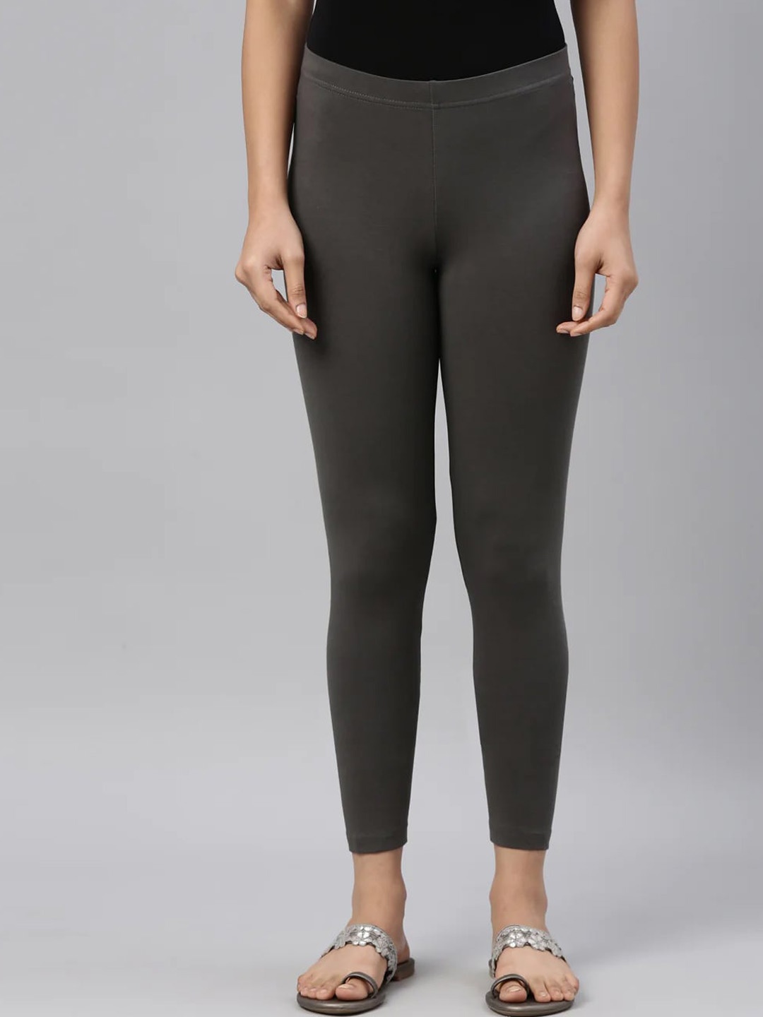 

SANADO Ankle Length Leggings, Grey