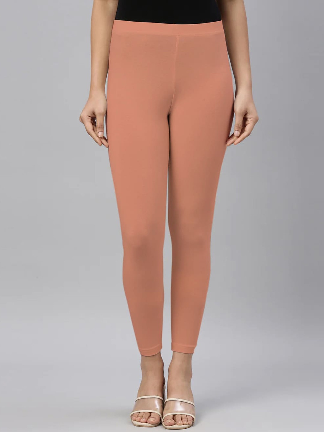 

SANADO Ankle Length Leggings, Coral