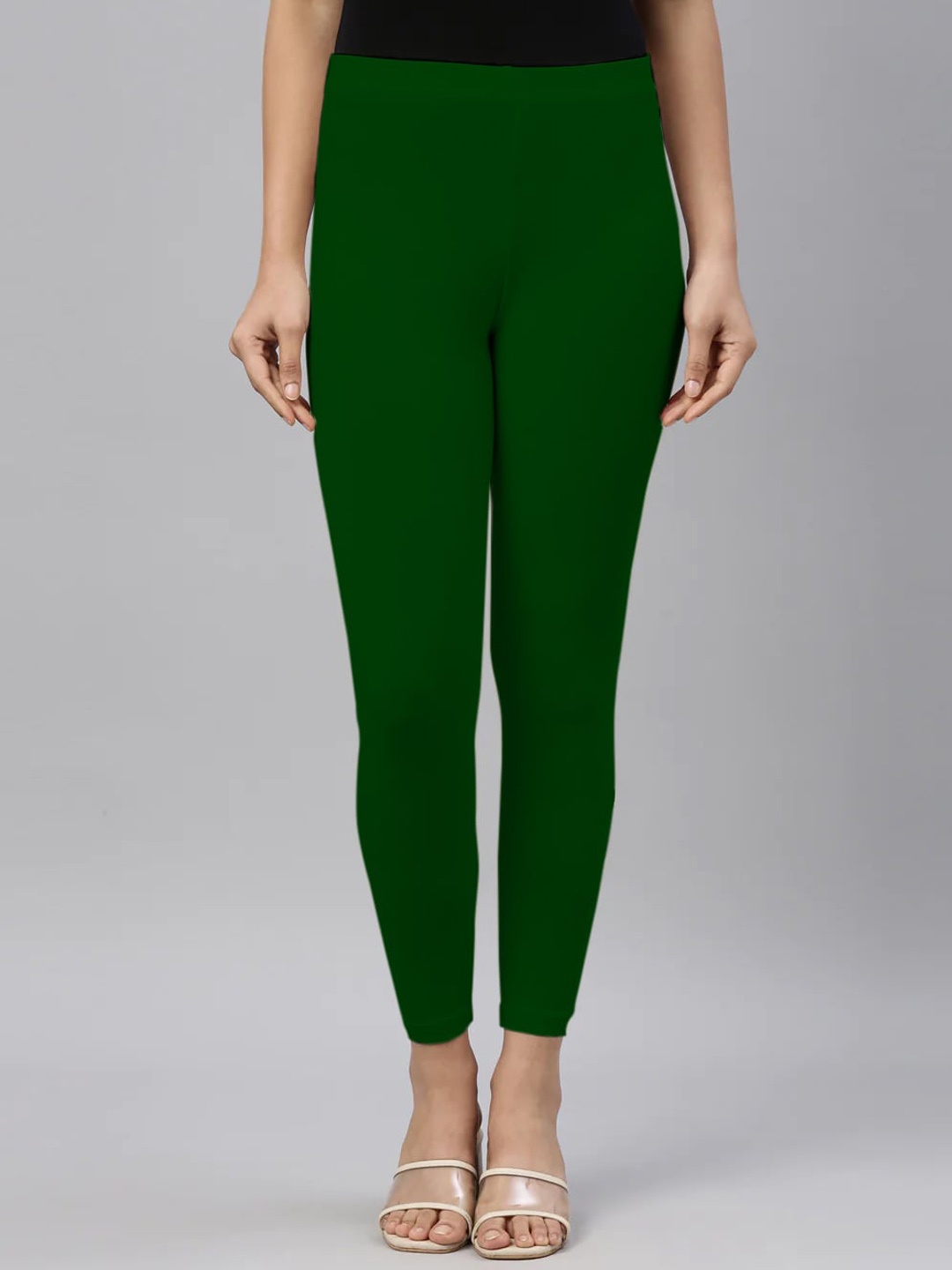 

SANADO Ankle Length Leggings, Green