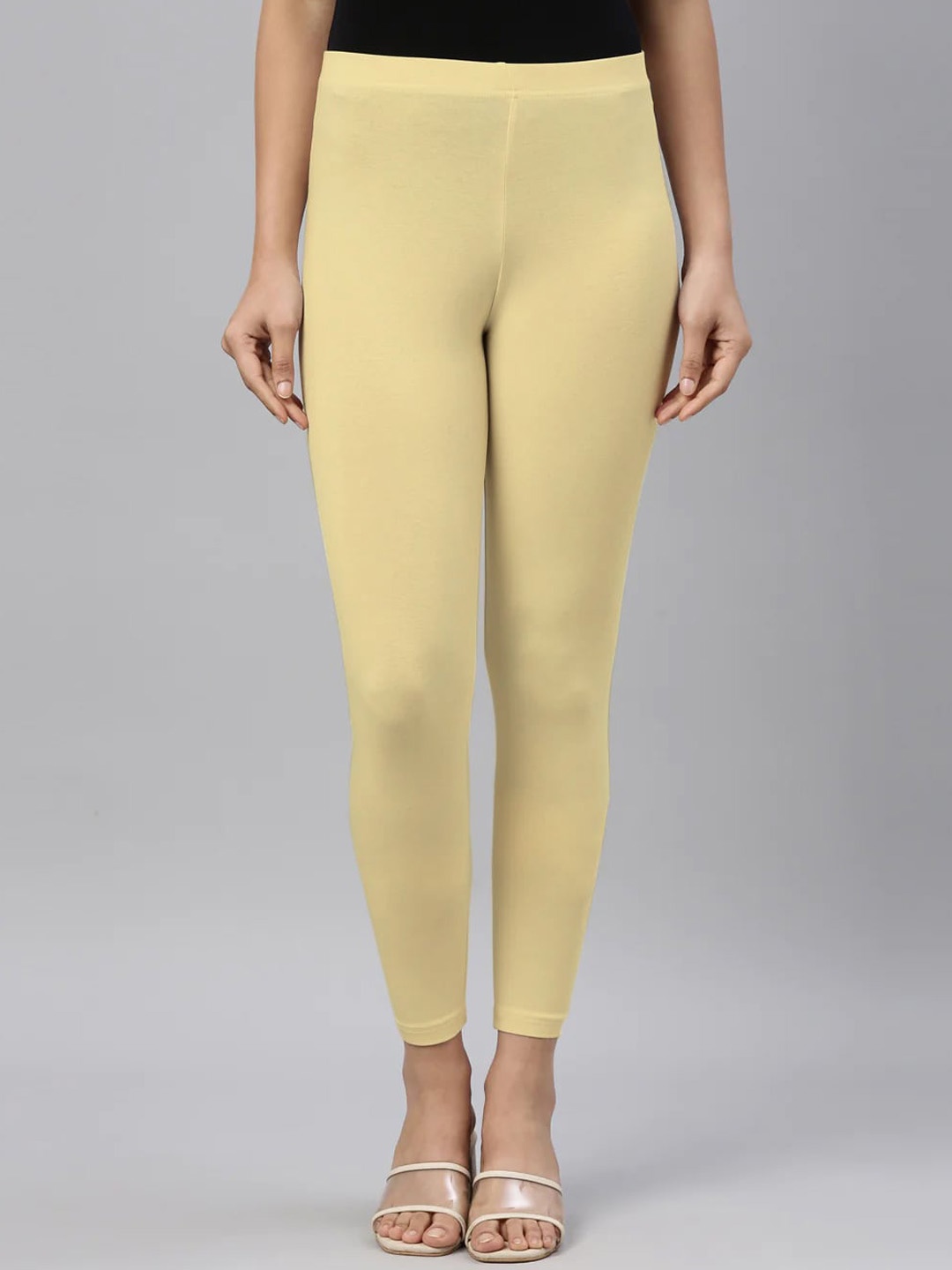 

SANADO Ankle Length Leggings, Yellow