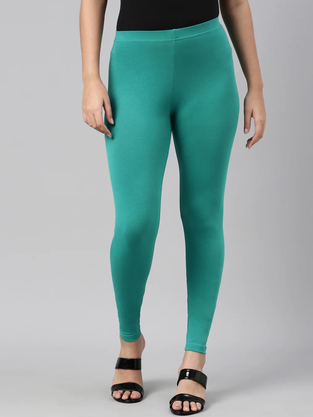 

SANADO Ankle Length Leggings, Green