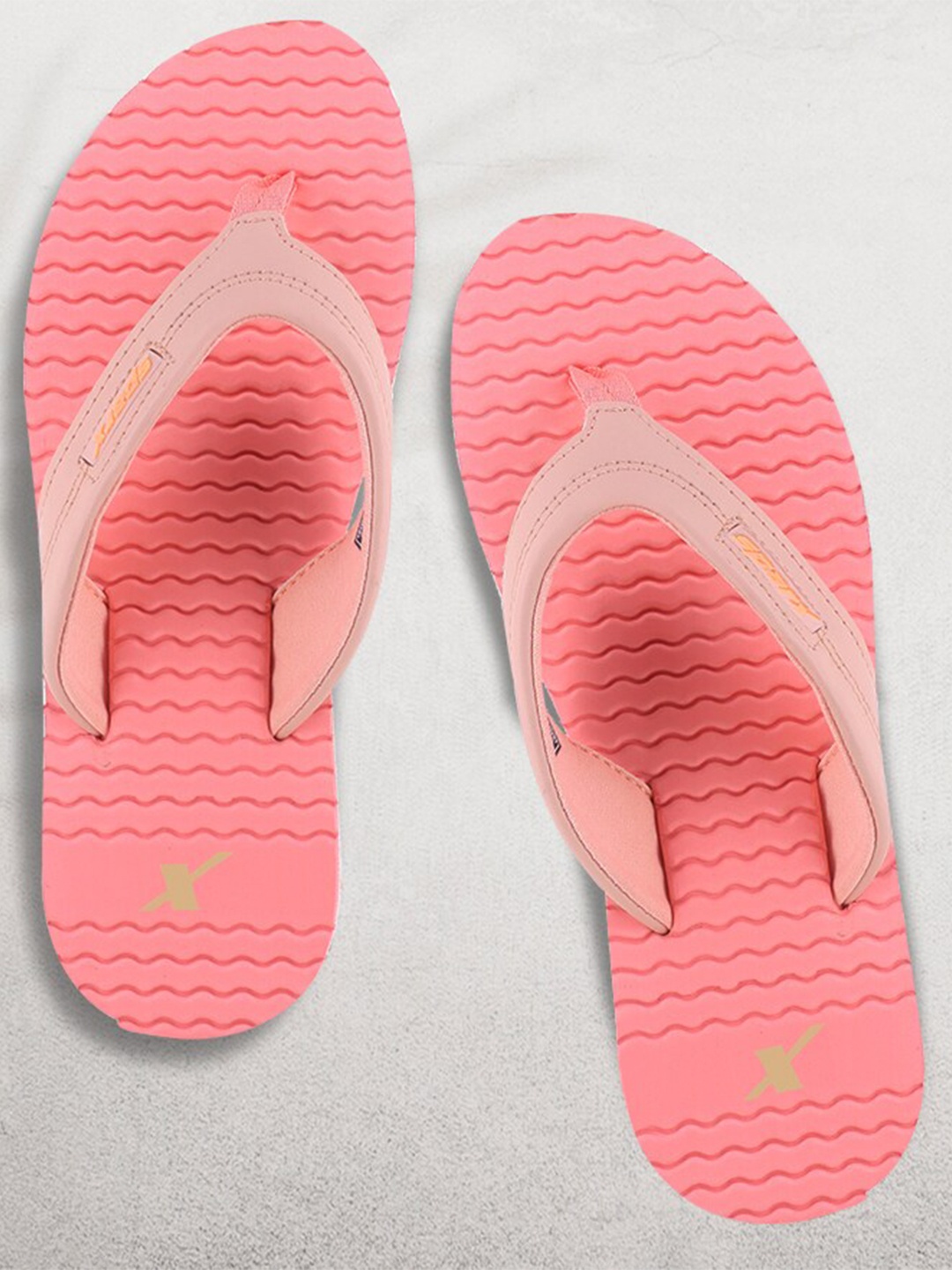 

Sparx Women Self Design Thong Flip-Flops, Pink