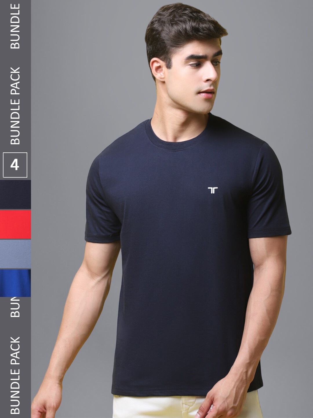 

1 Stop Fashion Men Multicoloured 4 T-shirt, Multi