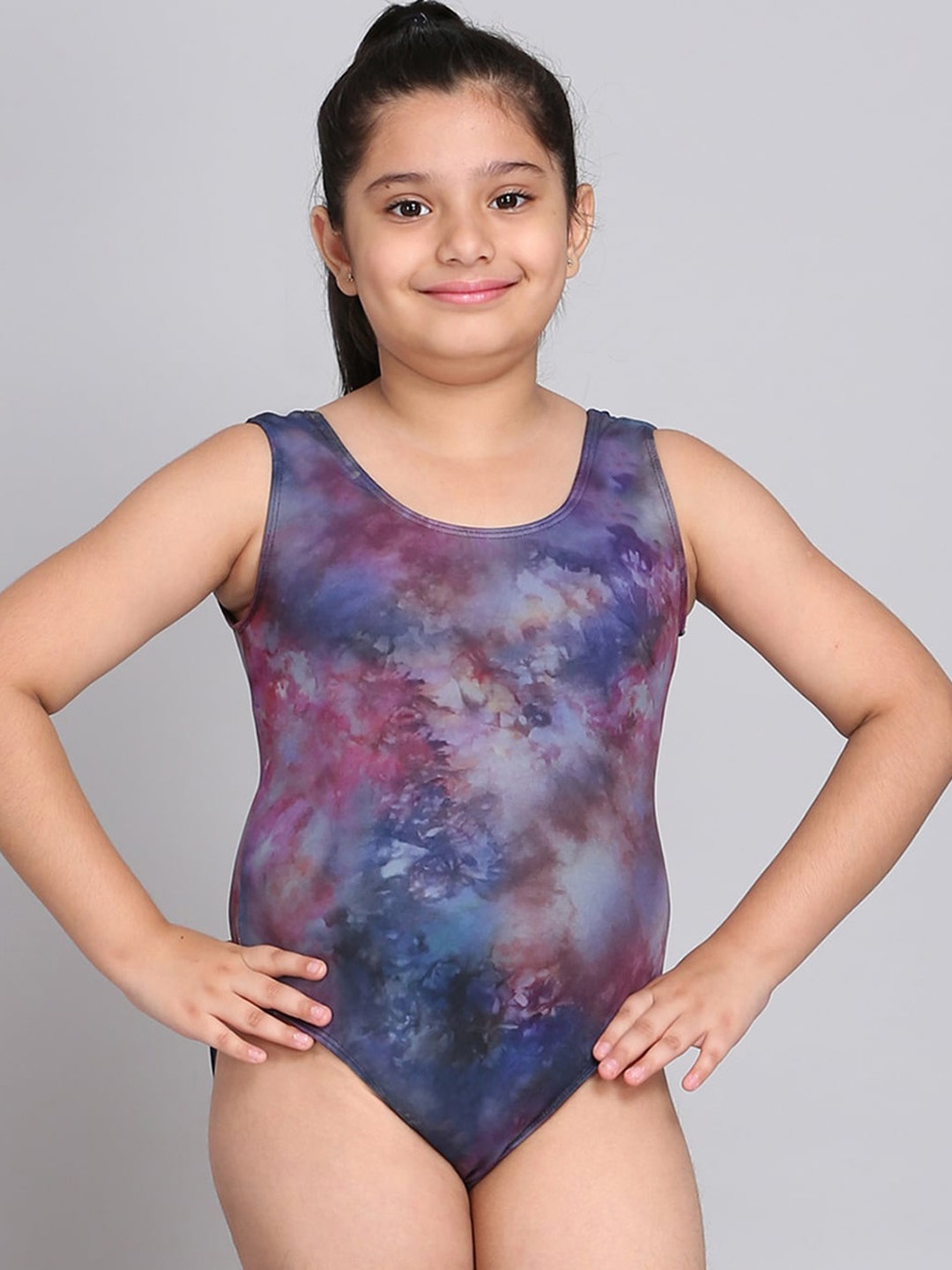 

The Dance Bible Printed Ballet Dance Gymnastics Leotard Bodysuit, Blue