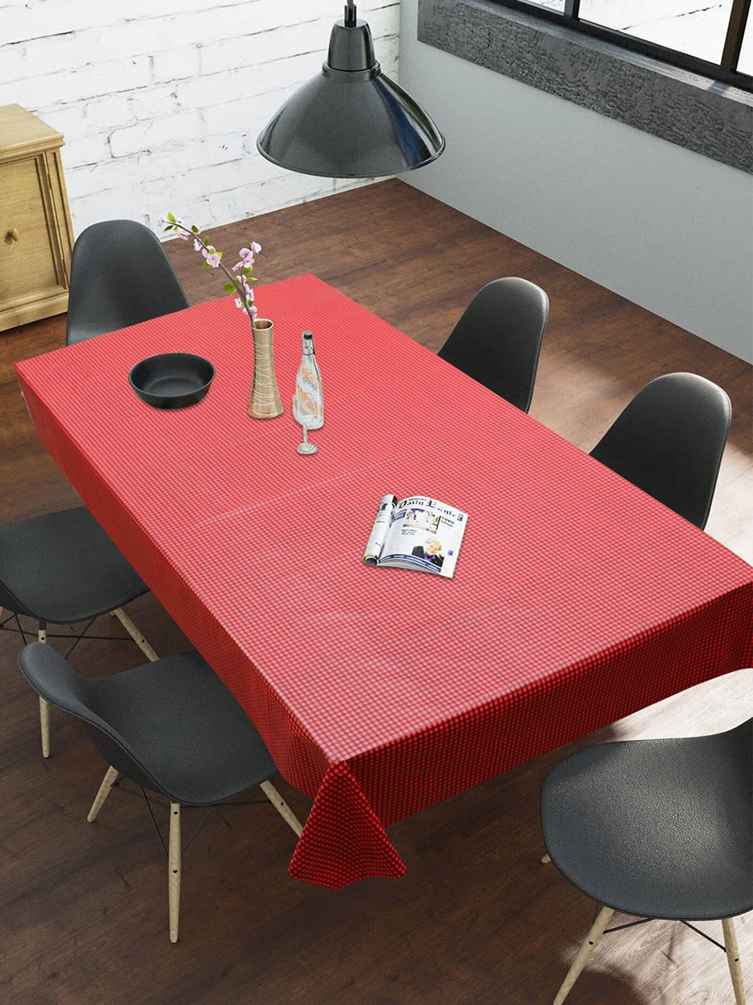 

Dakshya Industries Maroon Printed 6-Seater Table Cover