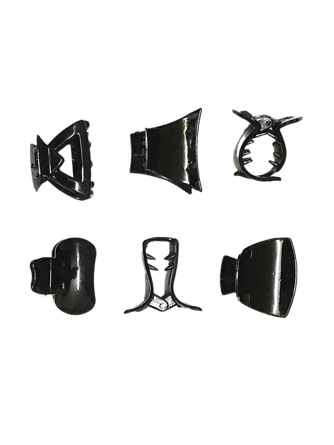 

CHANDERKASH Women Set of 6 Claw Clips, Black