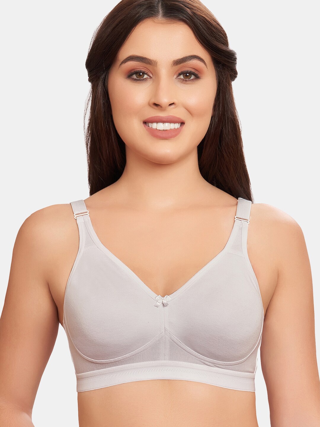 

MAROON Cotton Seamless Full Coverage Bra All Day Comfort, White