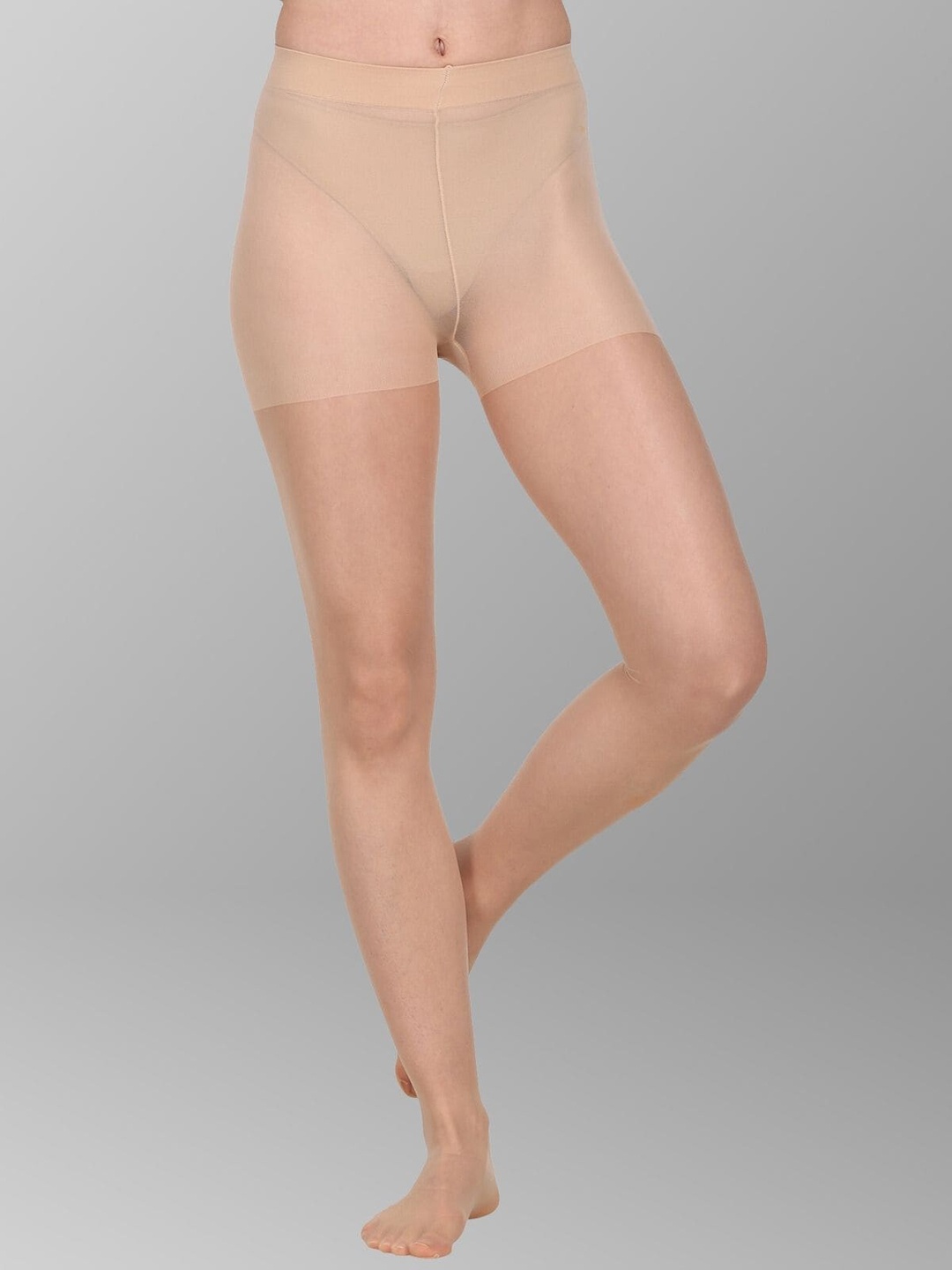 

The Dance Bible Women High-Rise Sheer Stockings, Beige