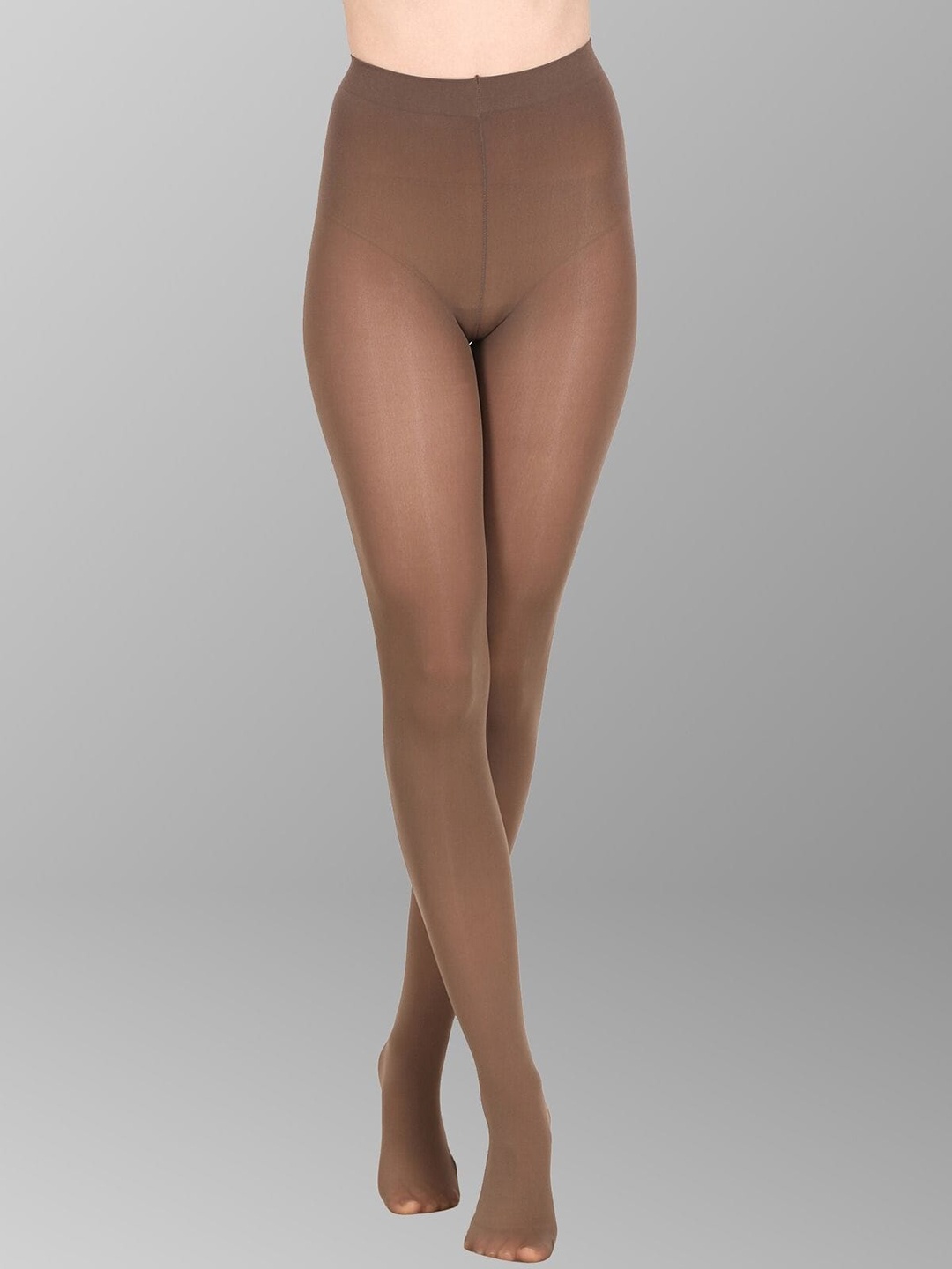 

The Dance Bible Semi Sheer Stockings, Brown