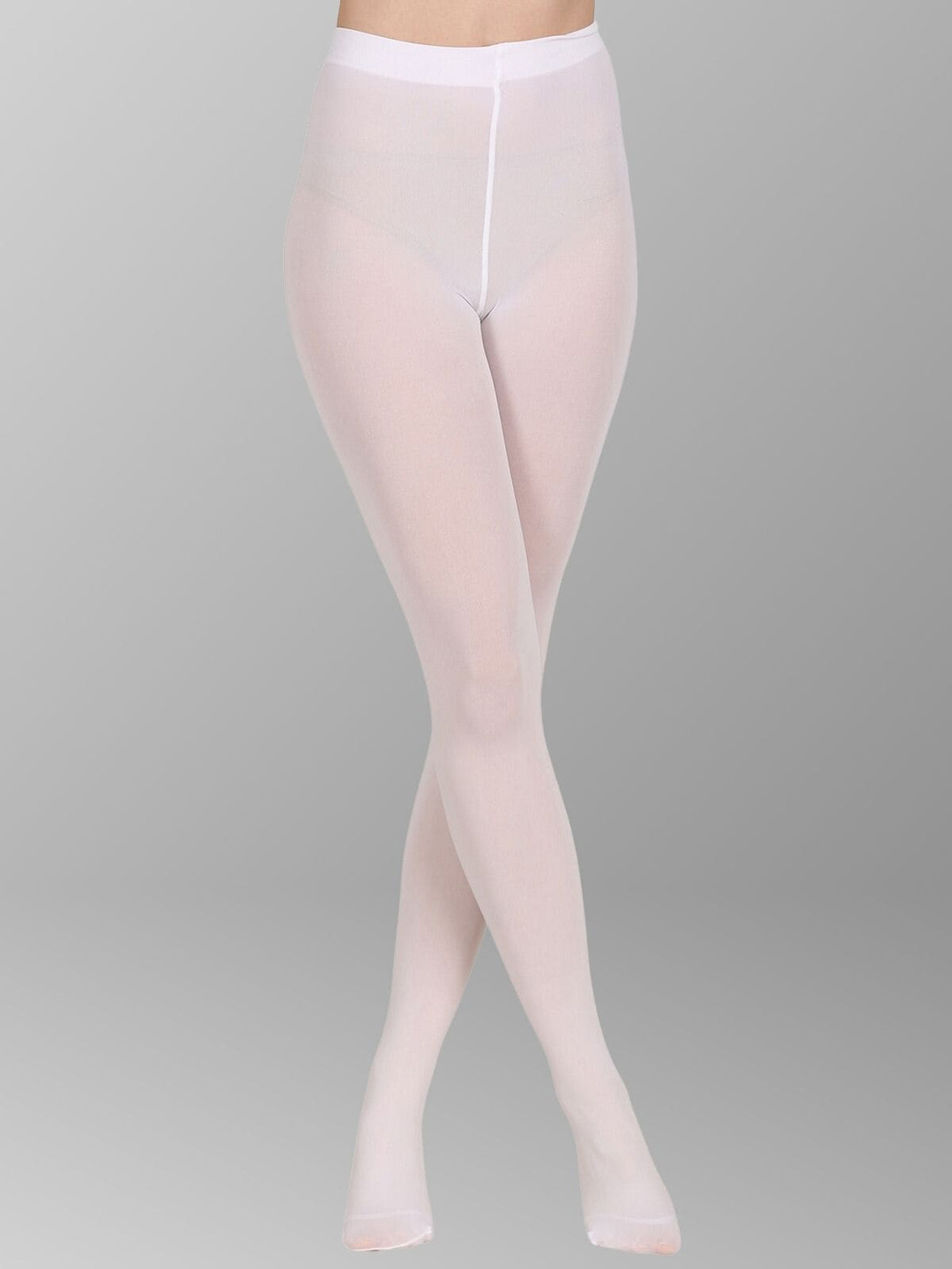

The Dance Bible Semi Sheer Stockings, White