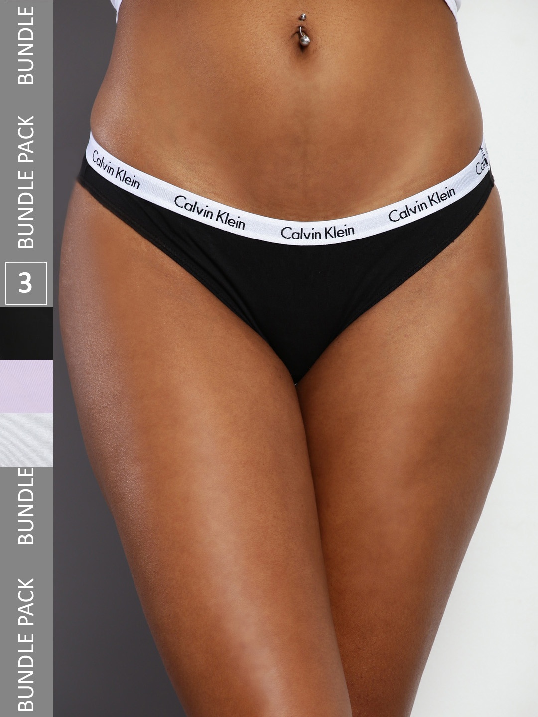 

Calvin Klein Underwear Pack Of 3 Low-Rise Bikini Briefs, Black