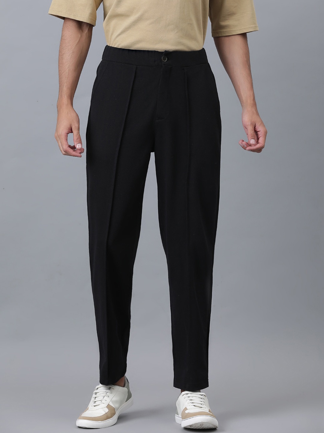 

Kotty Men Mid-Rise Track Pants, Black