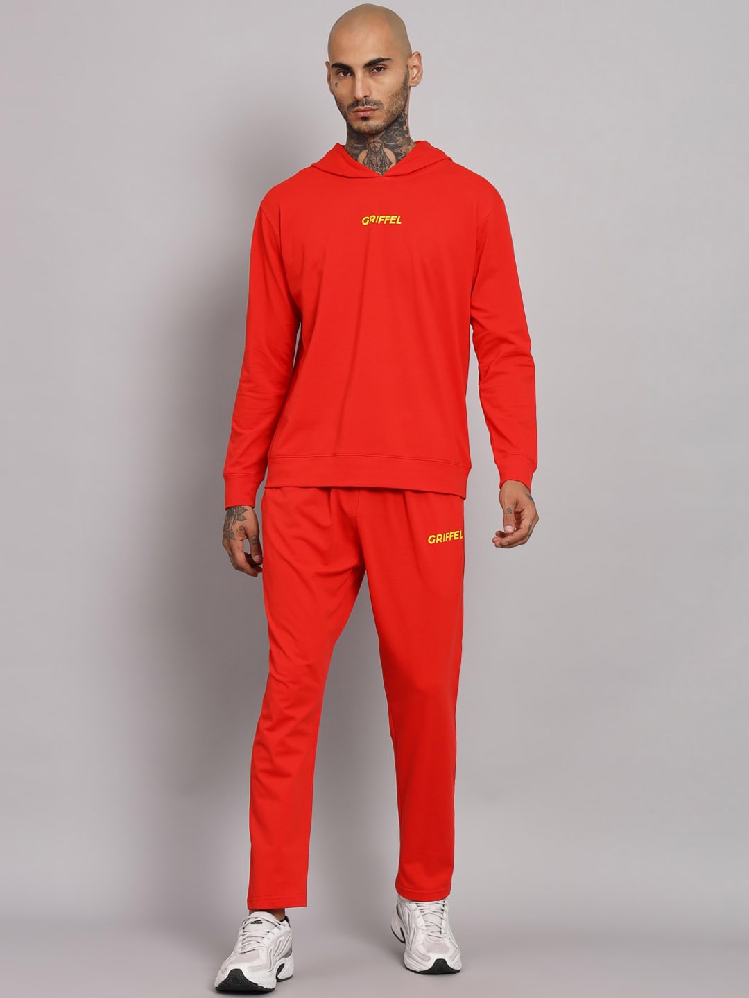 

GRIFFEL Hooded CottonTracksuits, Red