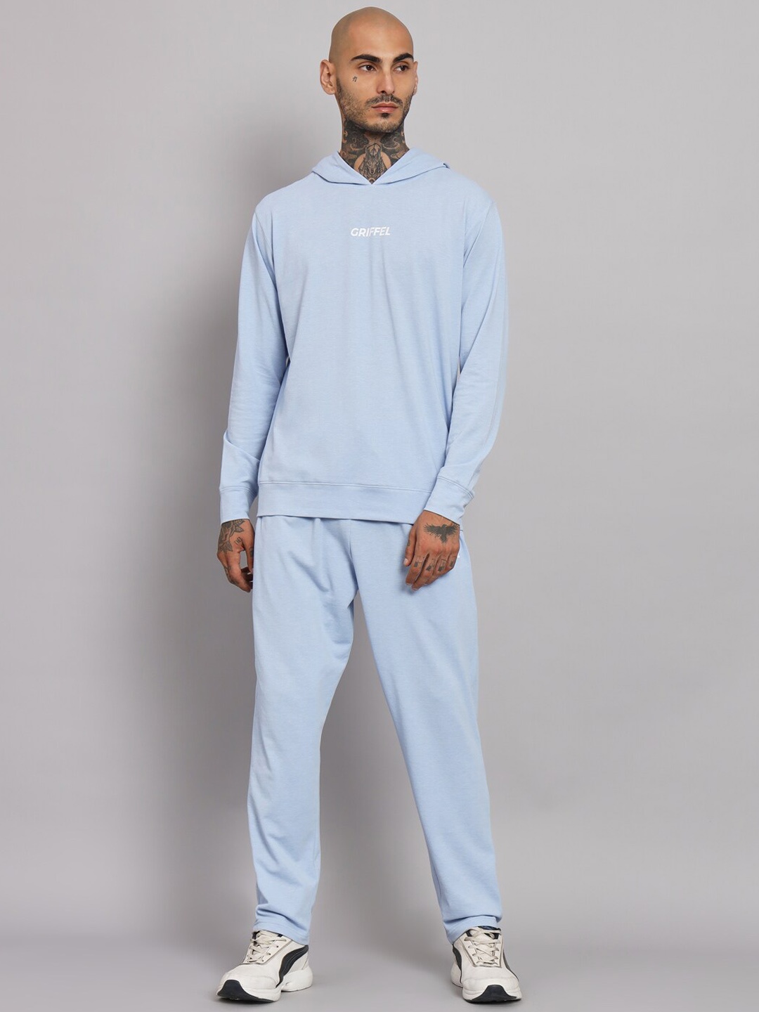 

GRIFFEL Hooded Cotton Tracksuit, Blue