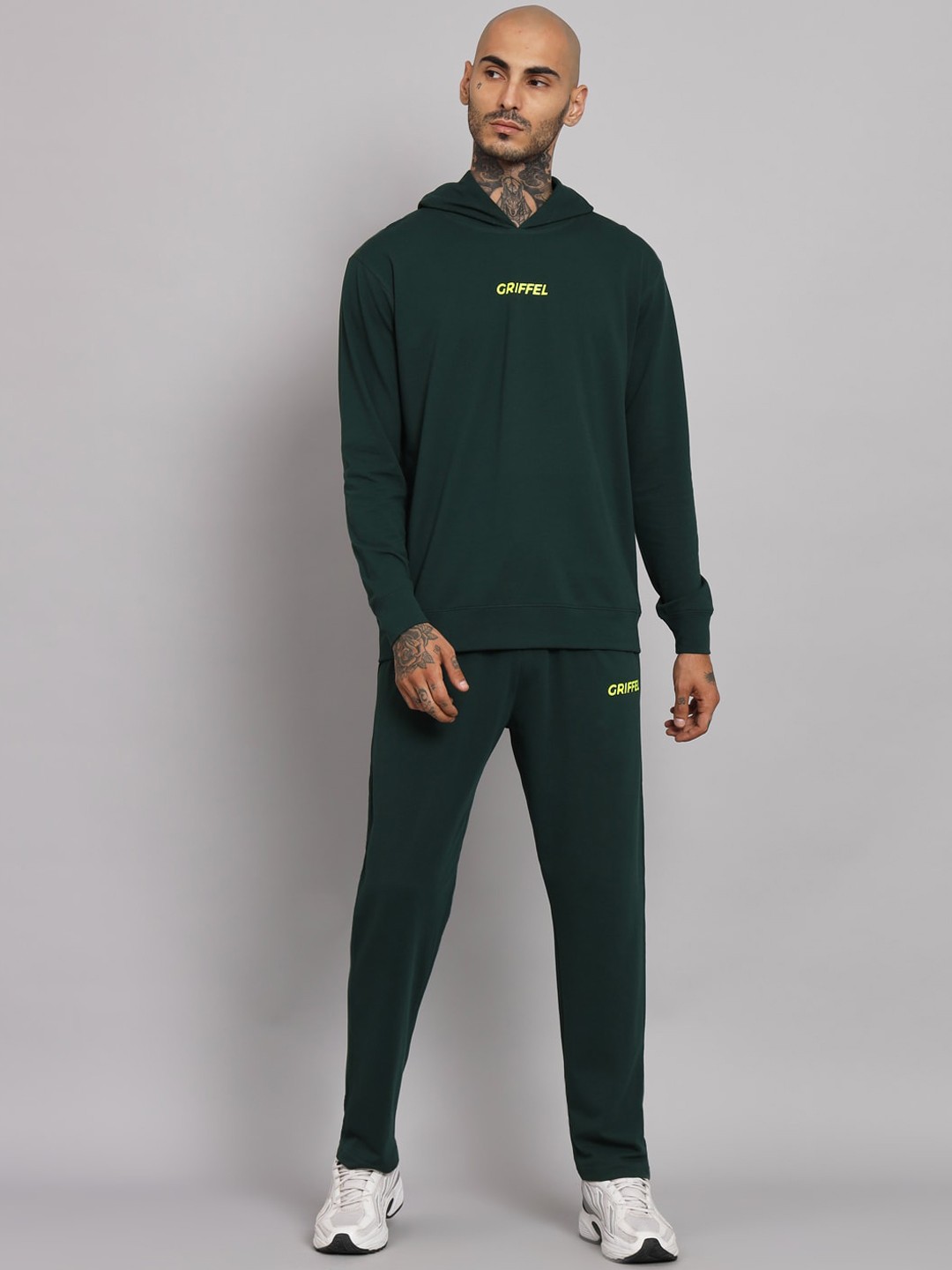 

GRIFFEL Hooded Cotton Tracksuit, Green