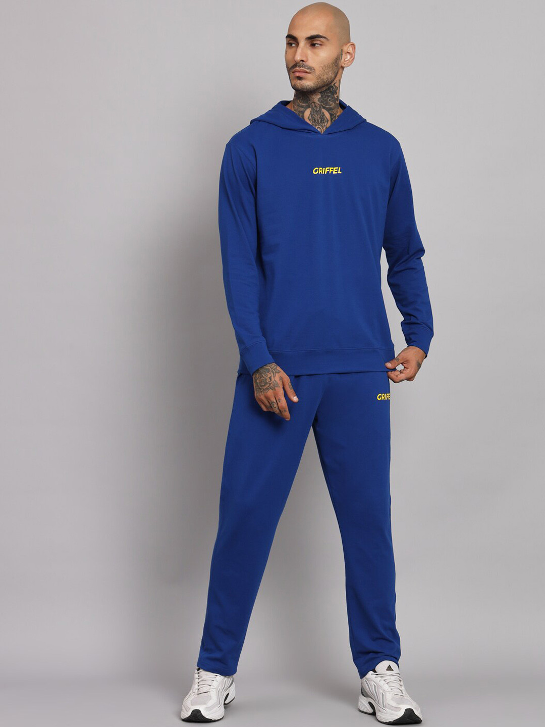 

GRIFFEL Hooded Cotton Tracksuit, Blue