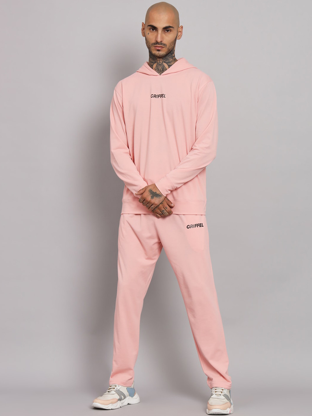

GRIFFEL Hooded Cotton Tracksuit, Peach