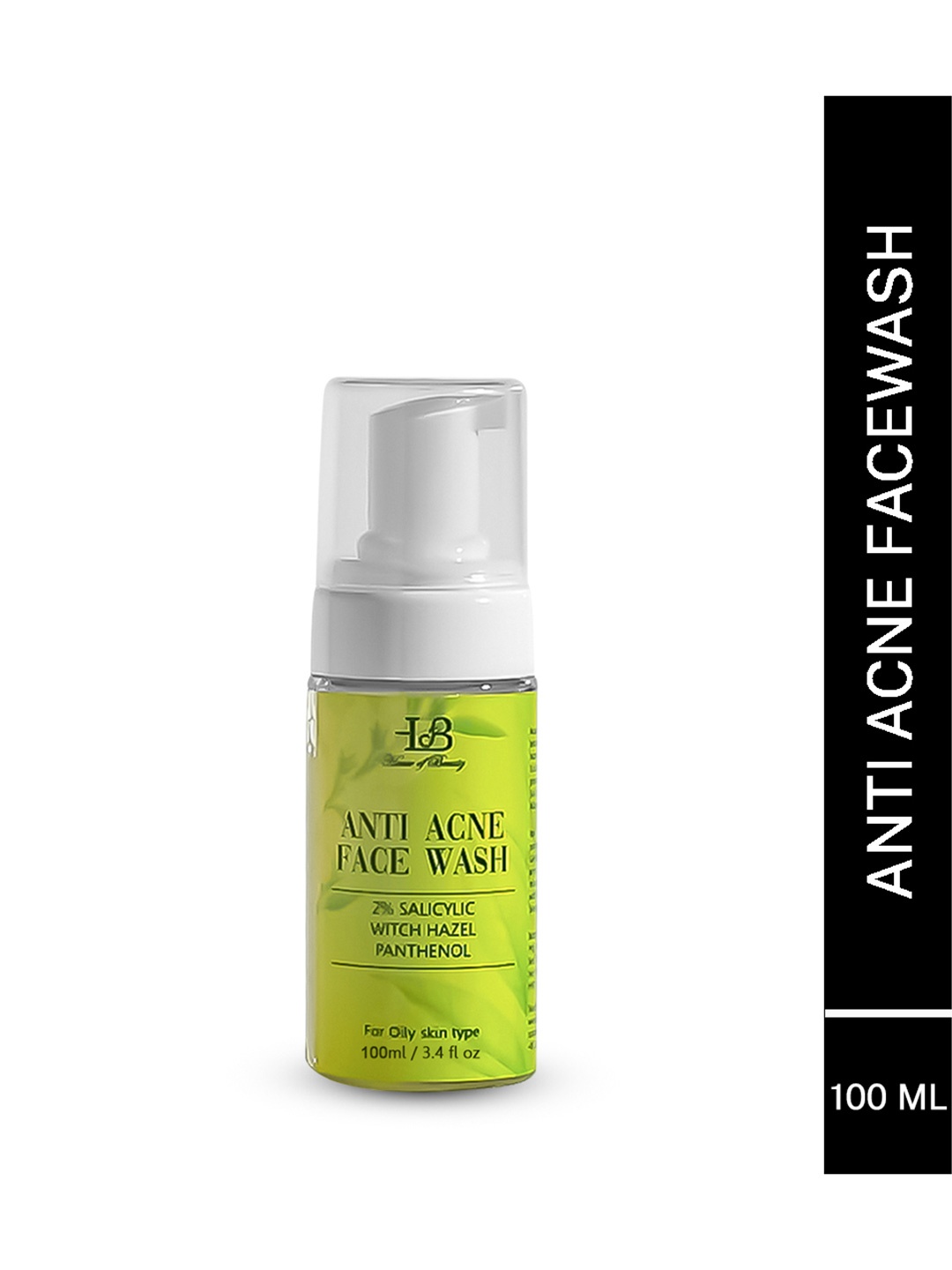 

House of Beauty Anti Acne Foam Face Wash - 100ml, Transparent