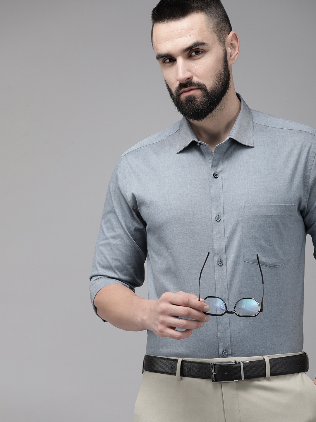 

Park Avenue Slim Fit Formal Shirt, Blue