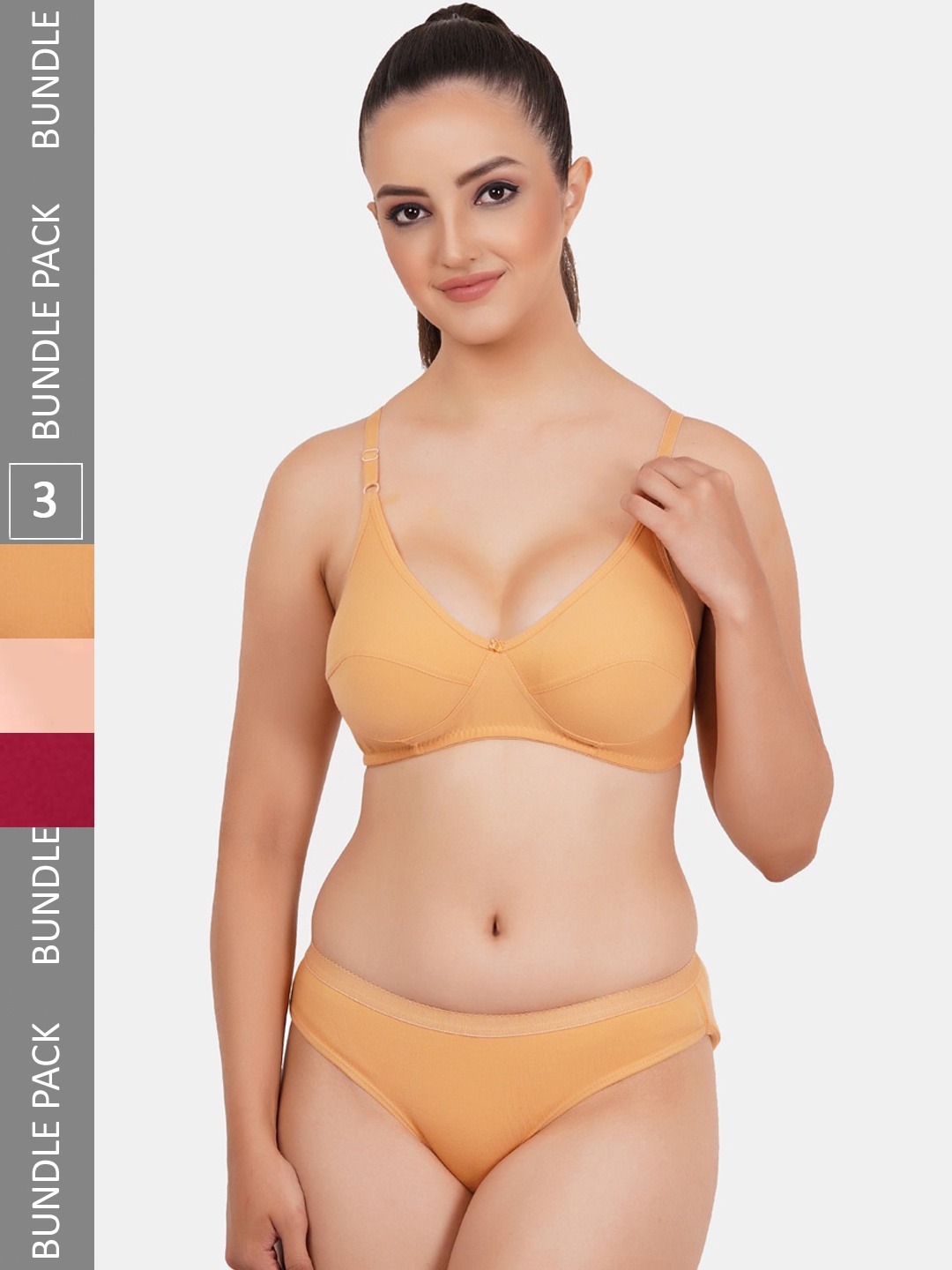 

Fleurt Pack Of 3 Assorted Lingerie Set