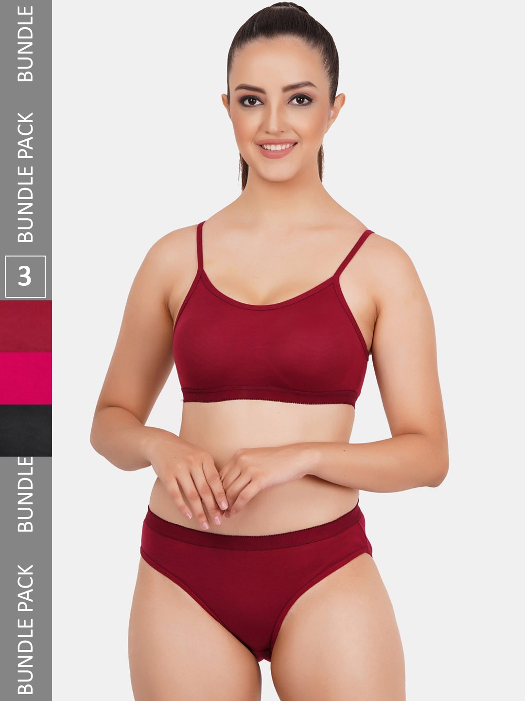 

Fleurt Pack Of 3 Assorted Lingerie Set
