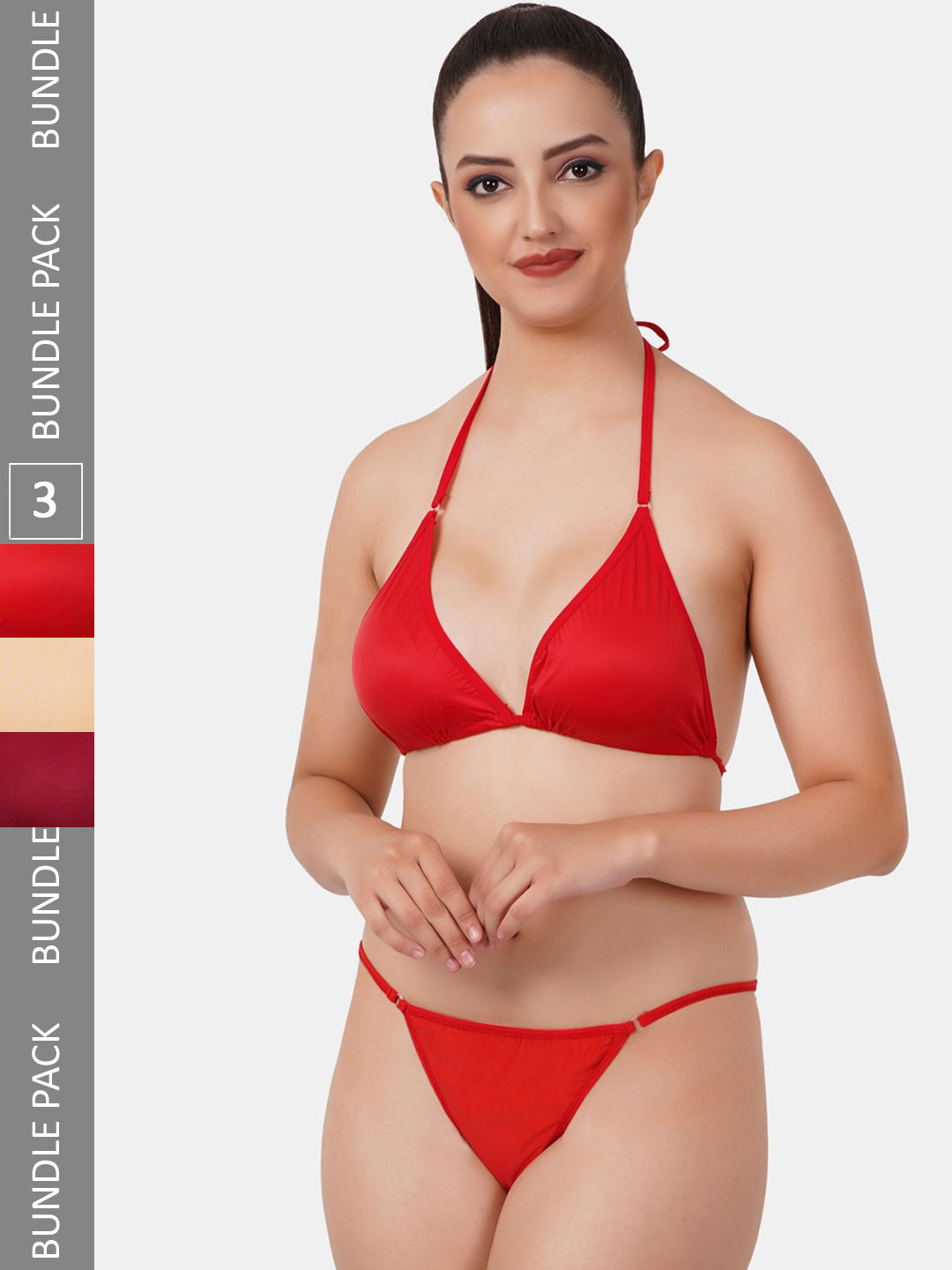 

Fleurt Pack Of 3 Assorted Lingerie Set