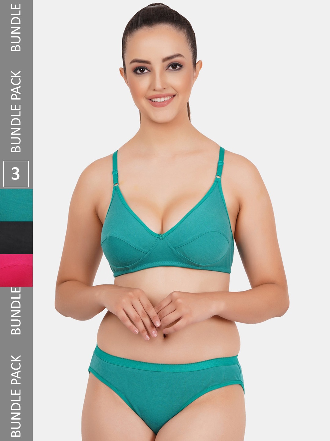 

Fleurt Pack Of 3 Assorted Lingerie Set