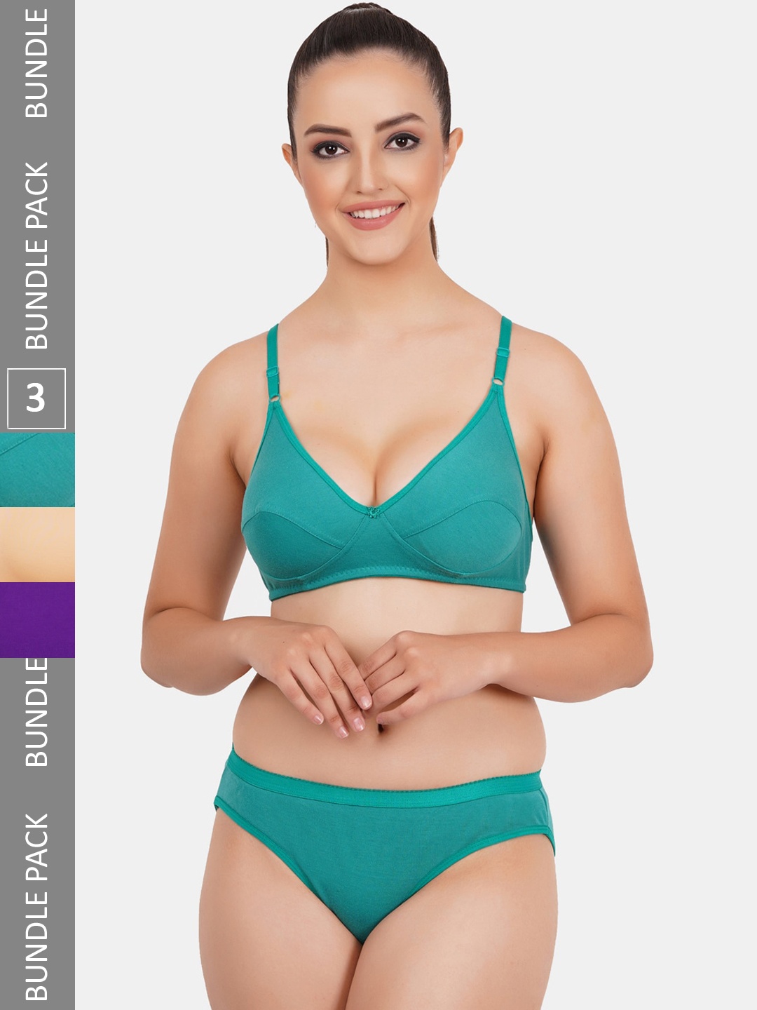 

Fleurt Pack Of 3 Assorted Lingerie Set