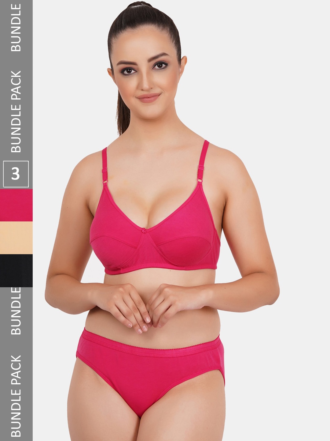 

Fleurt Pack Of 3 Assorted Lingerie Set