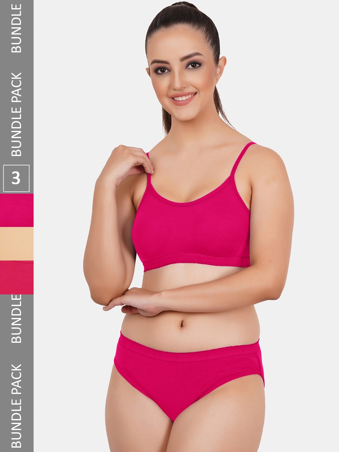 

Fleurt Pack Of 3 Assorted Lingerie Set