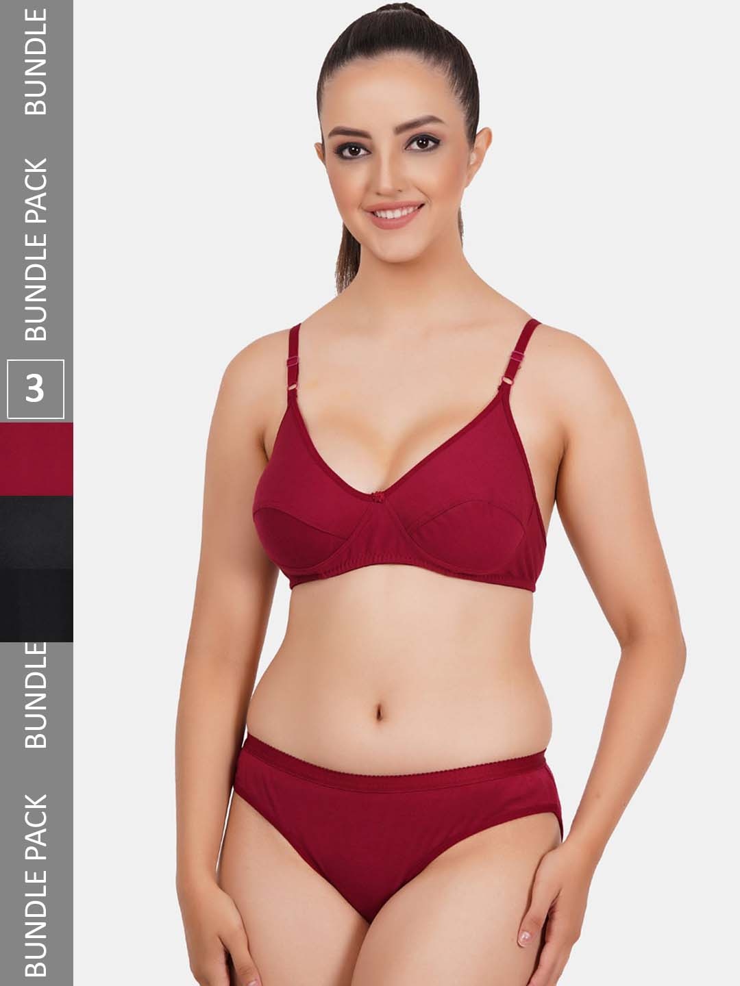 

Fleurt Pack Of 3 Assorted Lingerie Set