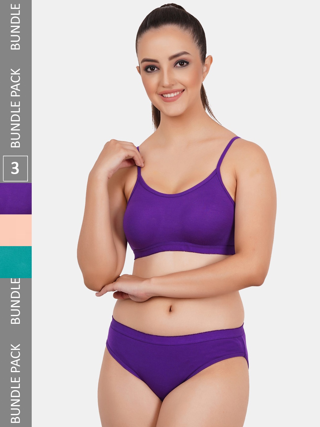 

Fleurt Pack Of 3 Assorted Lingerie Set