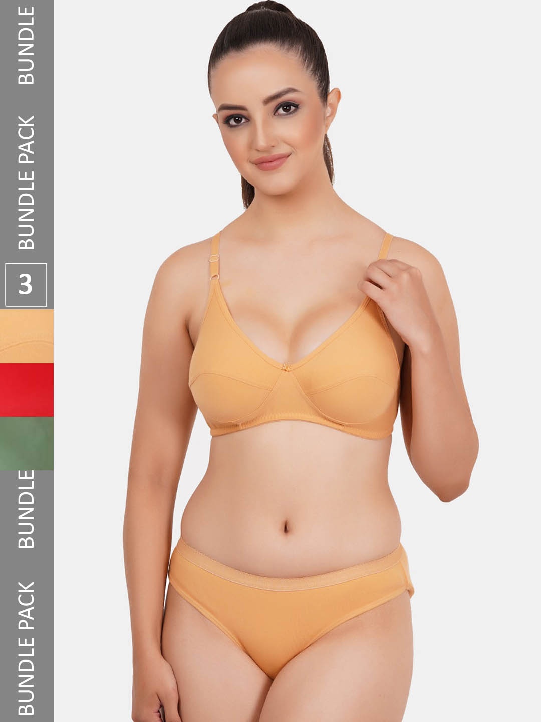 

Fleurt Pack Of 3 Assorted Lingerie Set