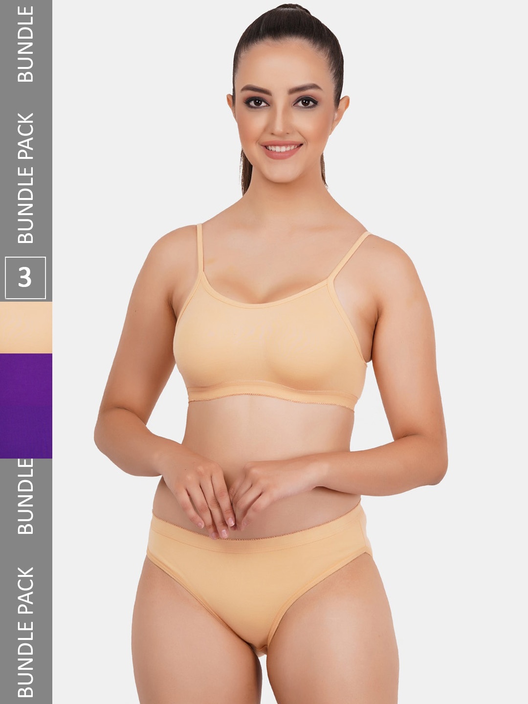 

Fleurt Pack Of 3 Assorted Lingerie Set