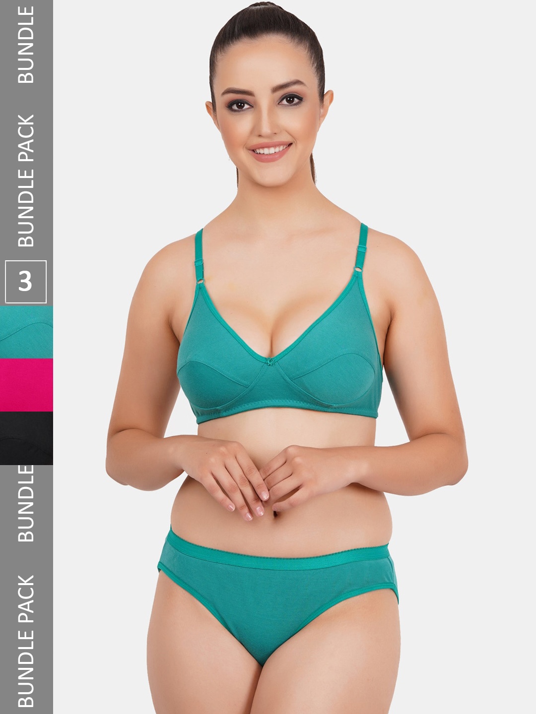 

Fleurt Pack Of 3 Assorted Lingerie Set