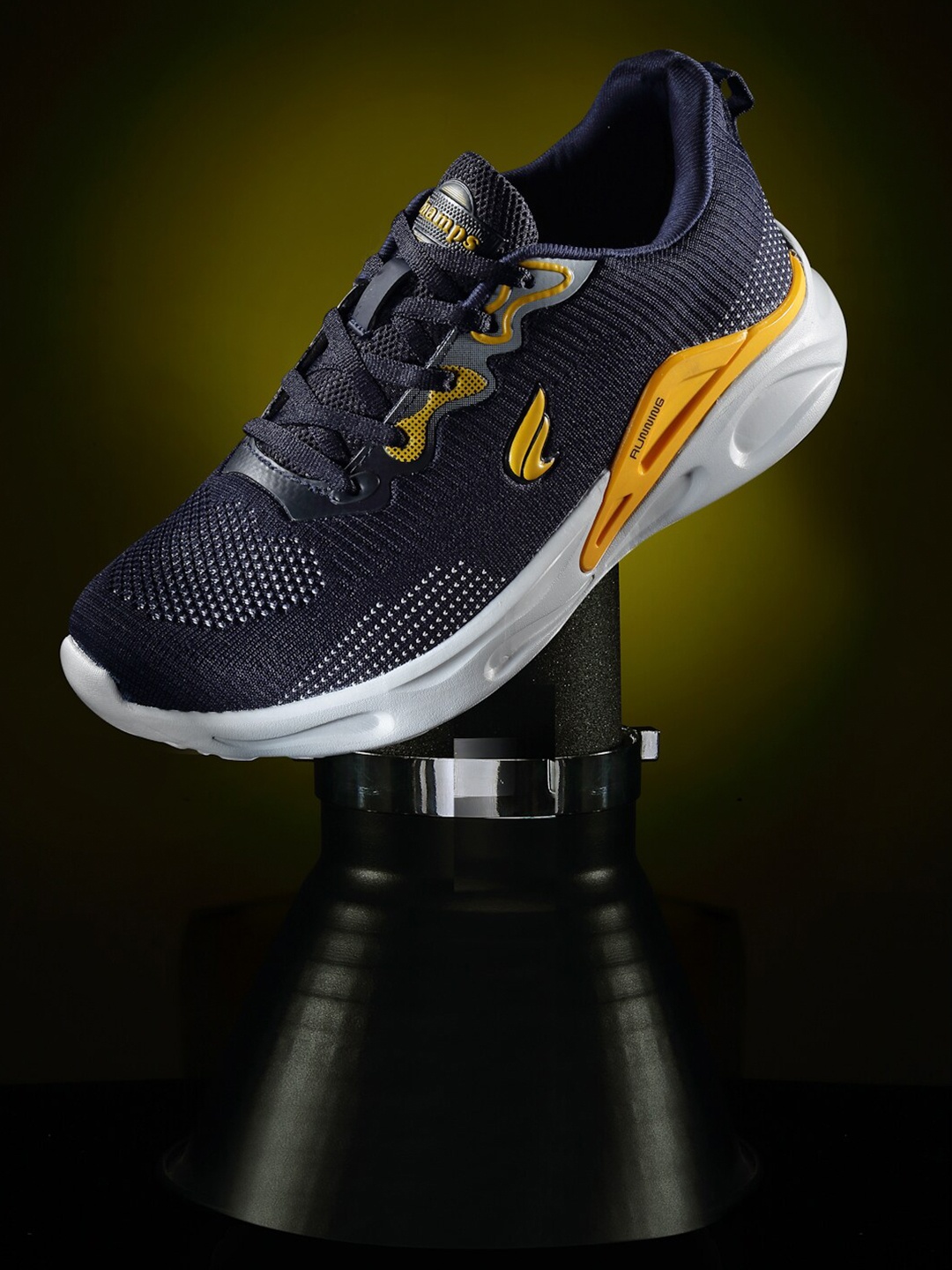 

Champs Men Mesh Running Non-Marking Sports Shoes, Navy blue