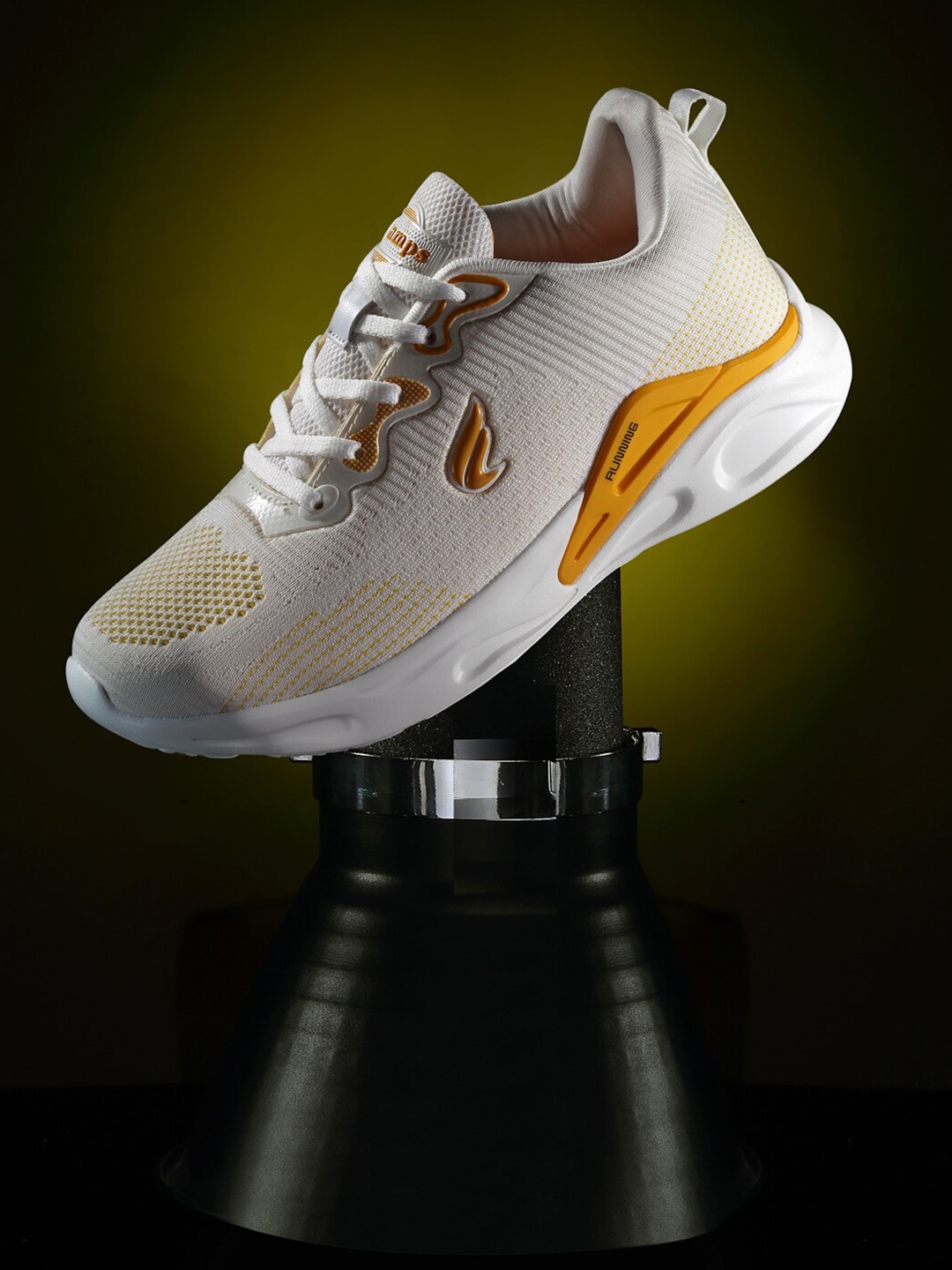 

Champs Men Running Lace-Up Sports Shoes, Off white