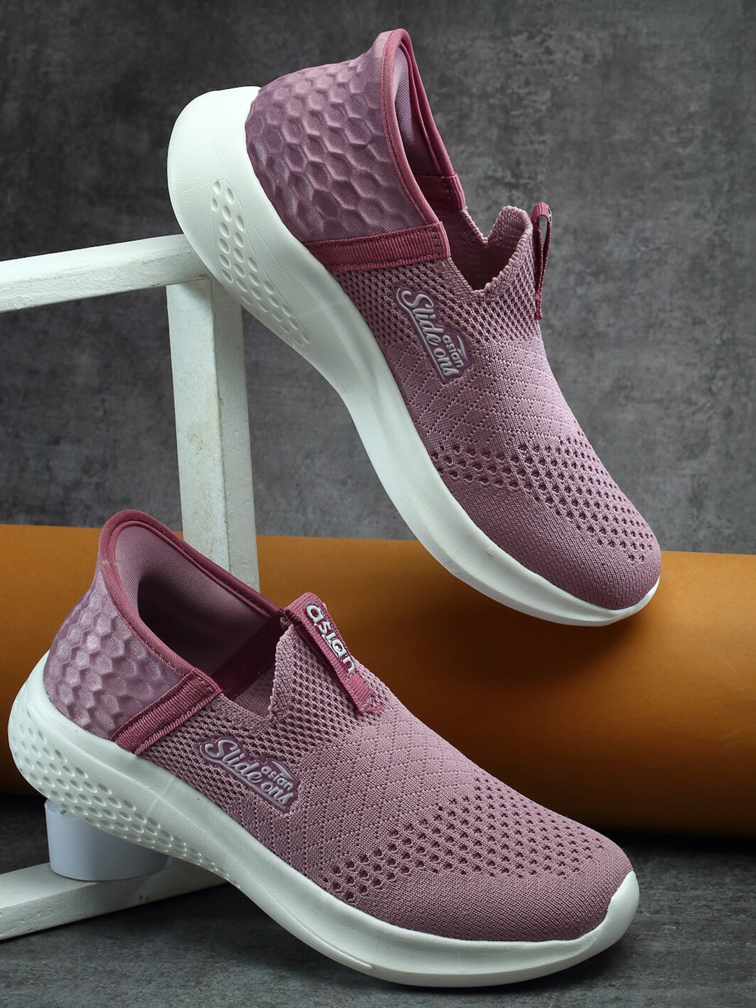 

ASIAN Women Textile Running Sports Shoes, Mauve