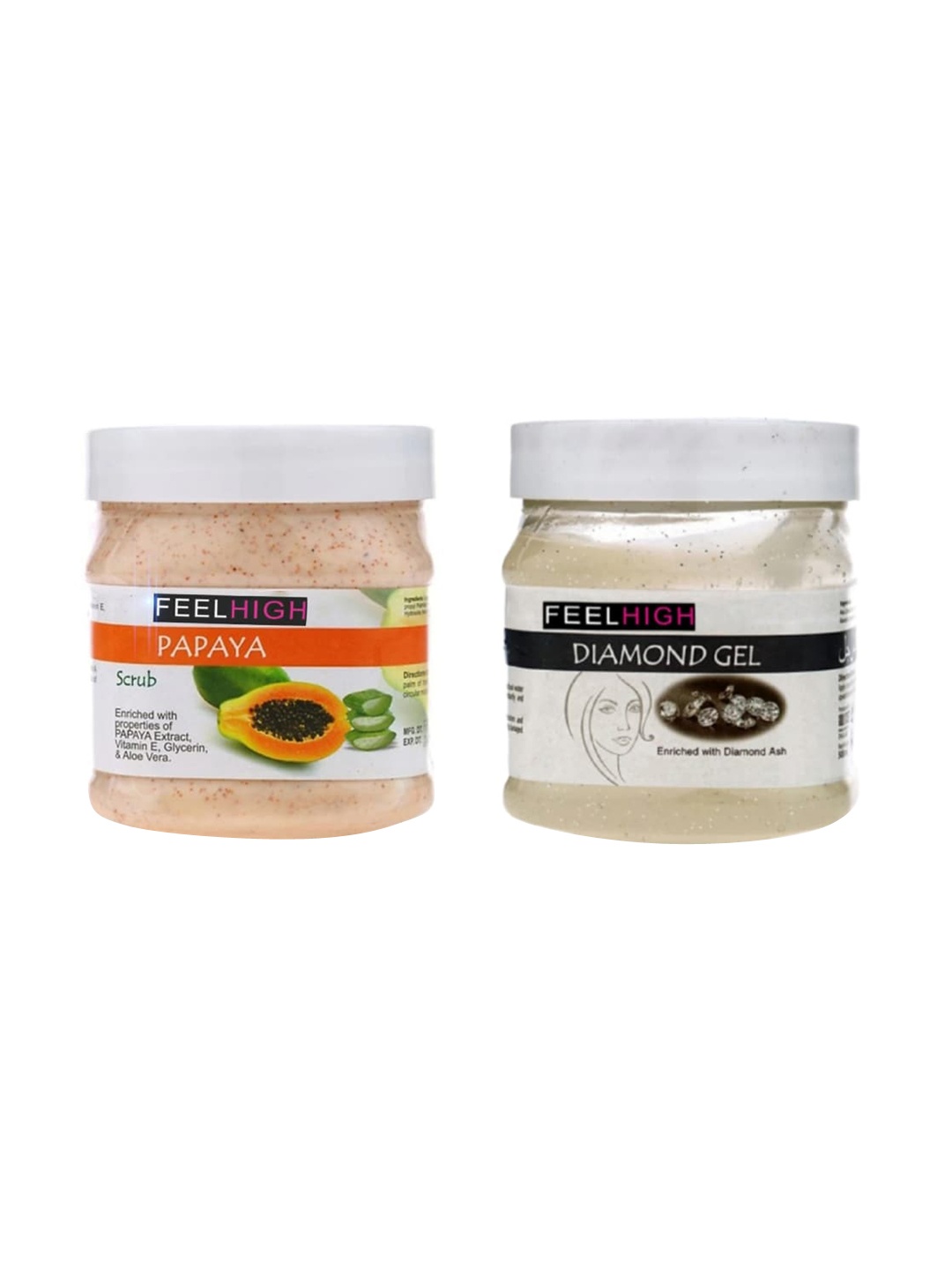 

FEELHIGH Papaya Face Scrub Enriched with Papaya Extract & Diamond Gel 1000ml, Multi