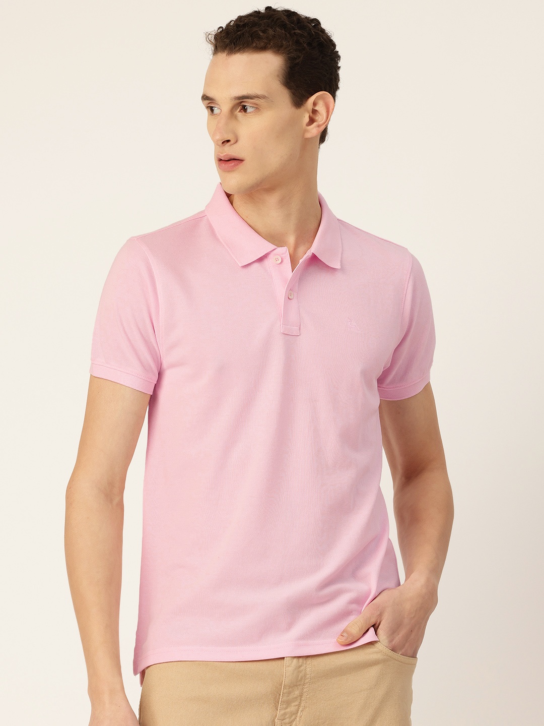 

Parx Polo Collar T-shirt, Pink