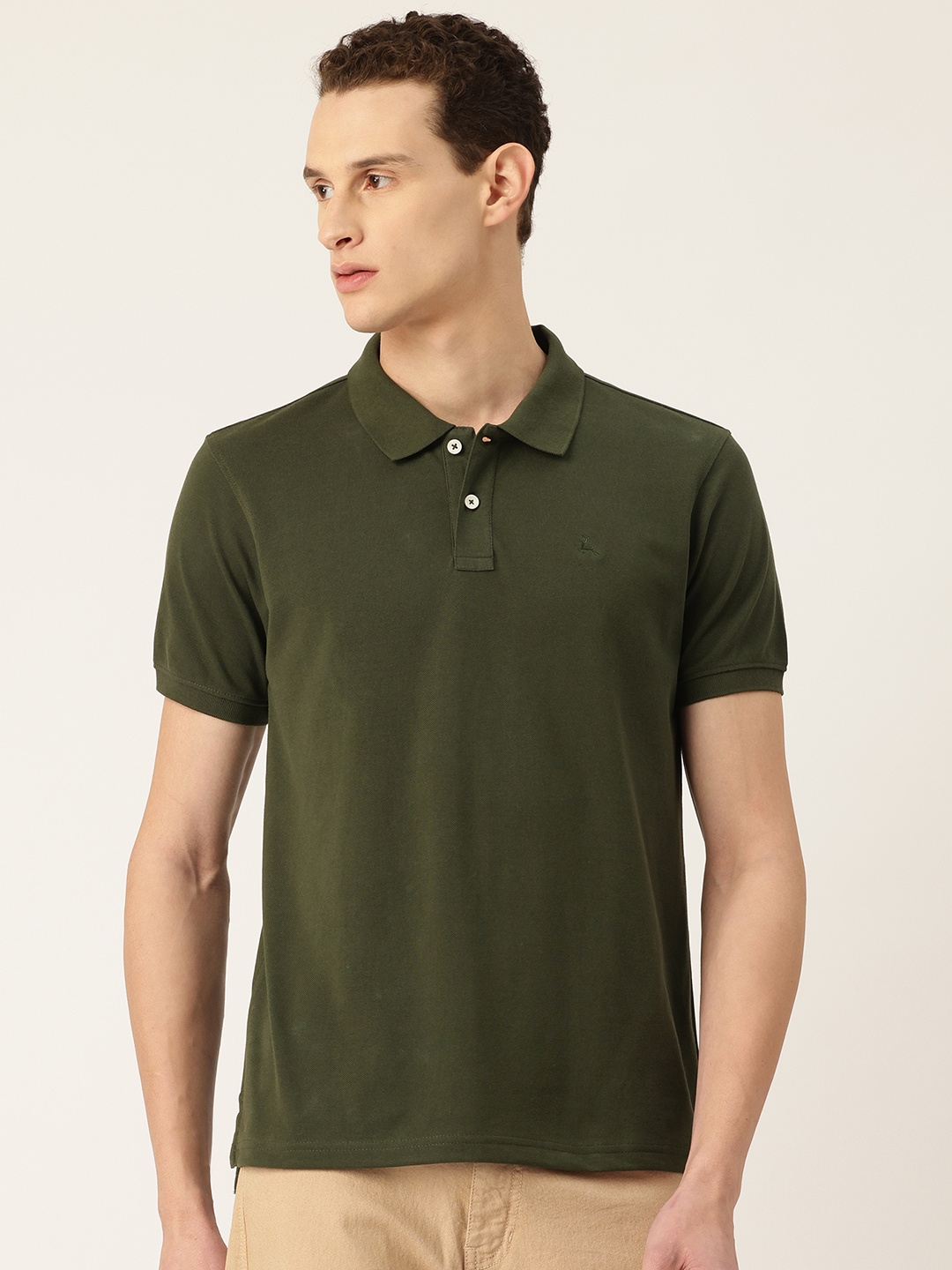 

Parx Polo Collar T-shirt, Olive