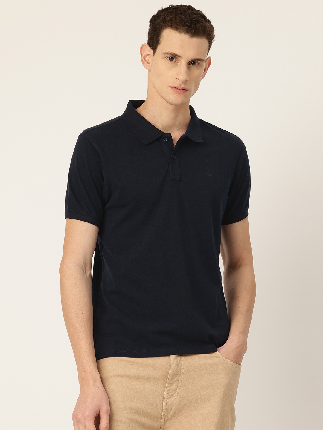 

Parx Polo Collar T-shirt, Navy blue